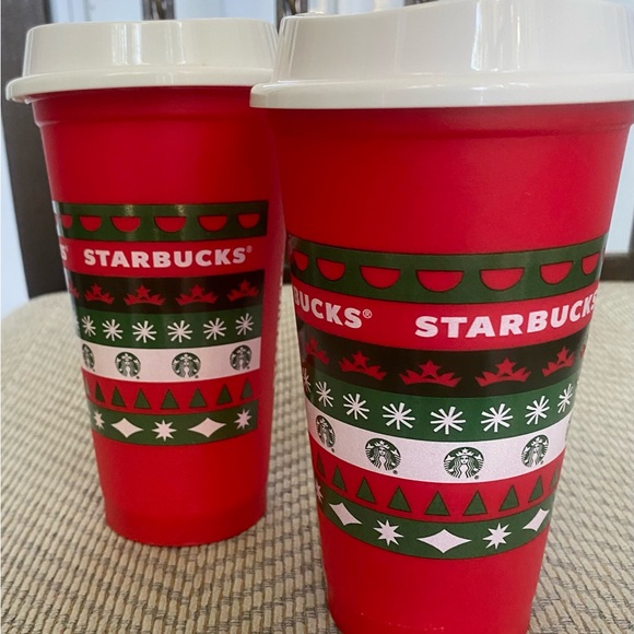 Starbucks Reusable Cups - Limited Holiday Edition - 16 Ounces - Picture 1 of 3